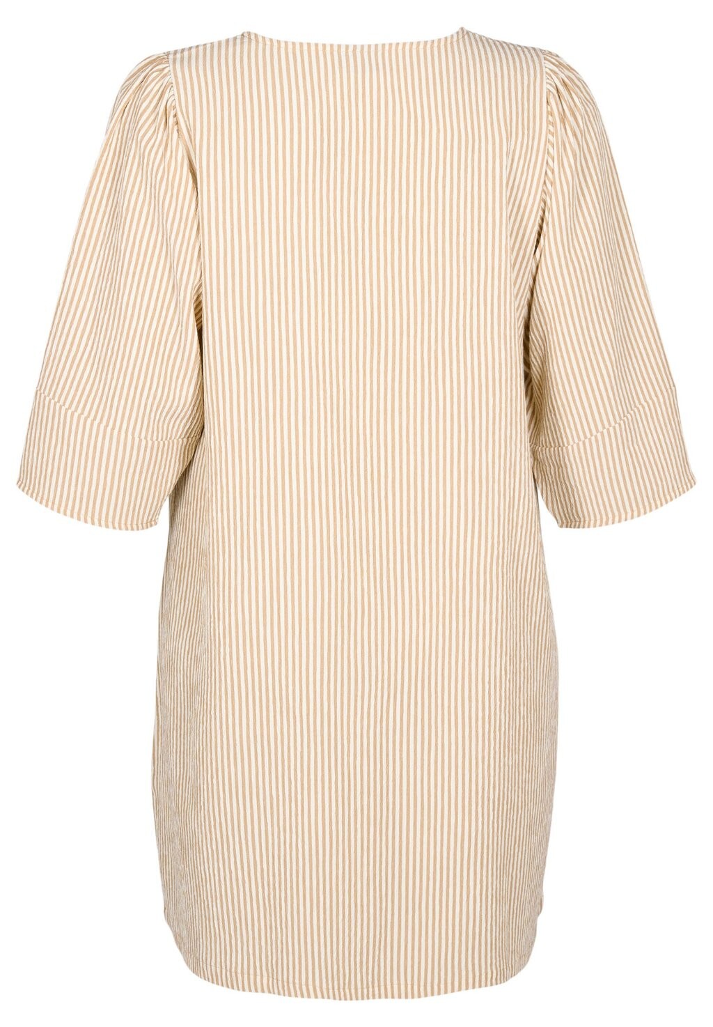 

Повседневное платье GESTREIFTES KLEID MIT 3/4-ÄRMELN Zizzi, коричневый