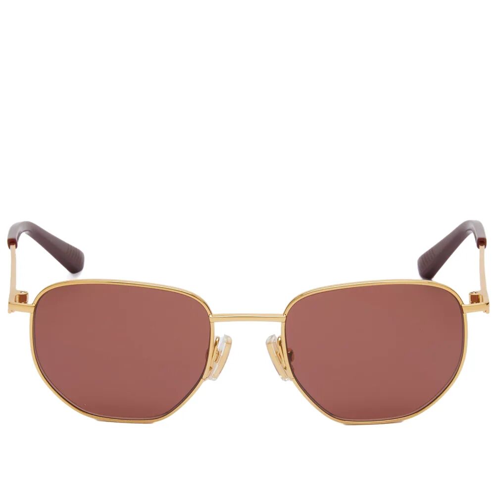 Солнцезащитные очки Bottega Veneta Eyewear BV1301S, золотой солнцезащитные очки bottega veneta eyewear bv1267s серебряный
