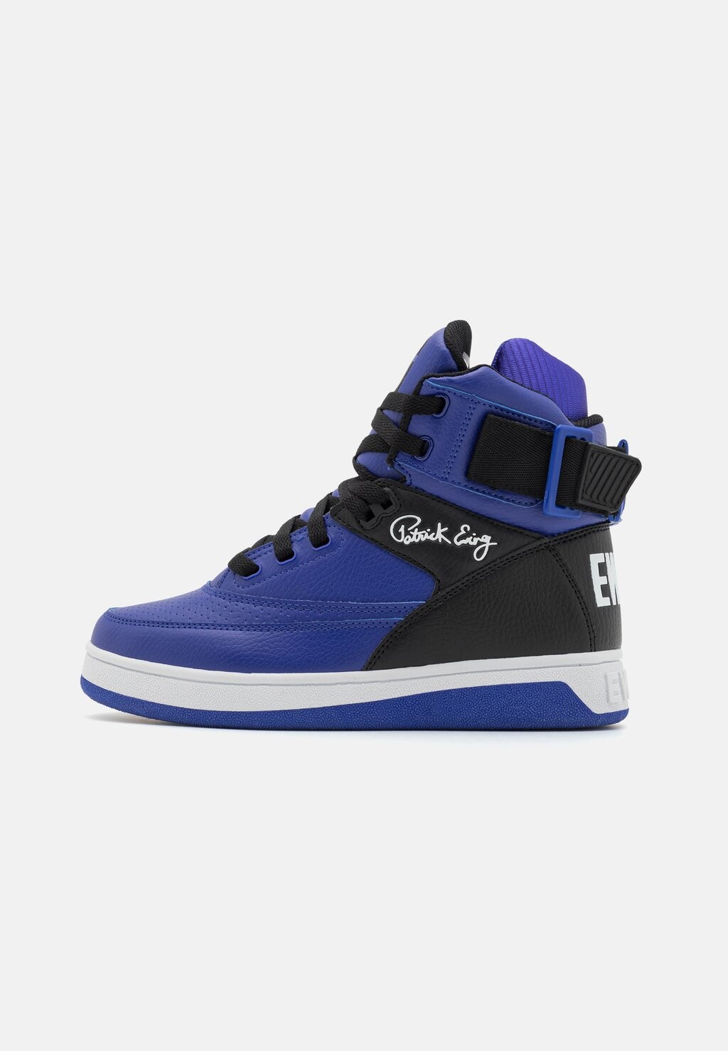 Высокие кеды Patrick Ewing, цвет royal blue/black/white кроссовки высокие 33 vintage patrick ewing цвет white royal orange