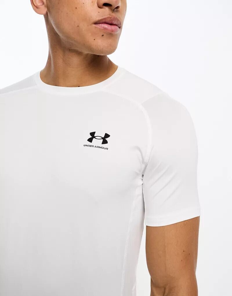 

Белая приталенная футболка Under Armour HeatGear Armor