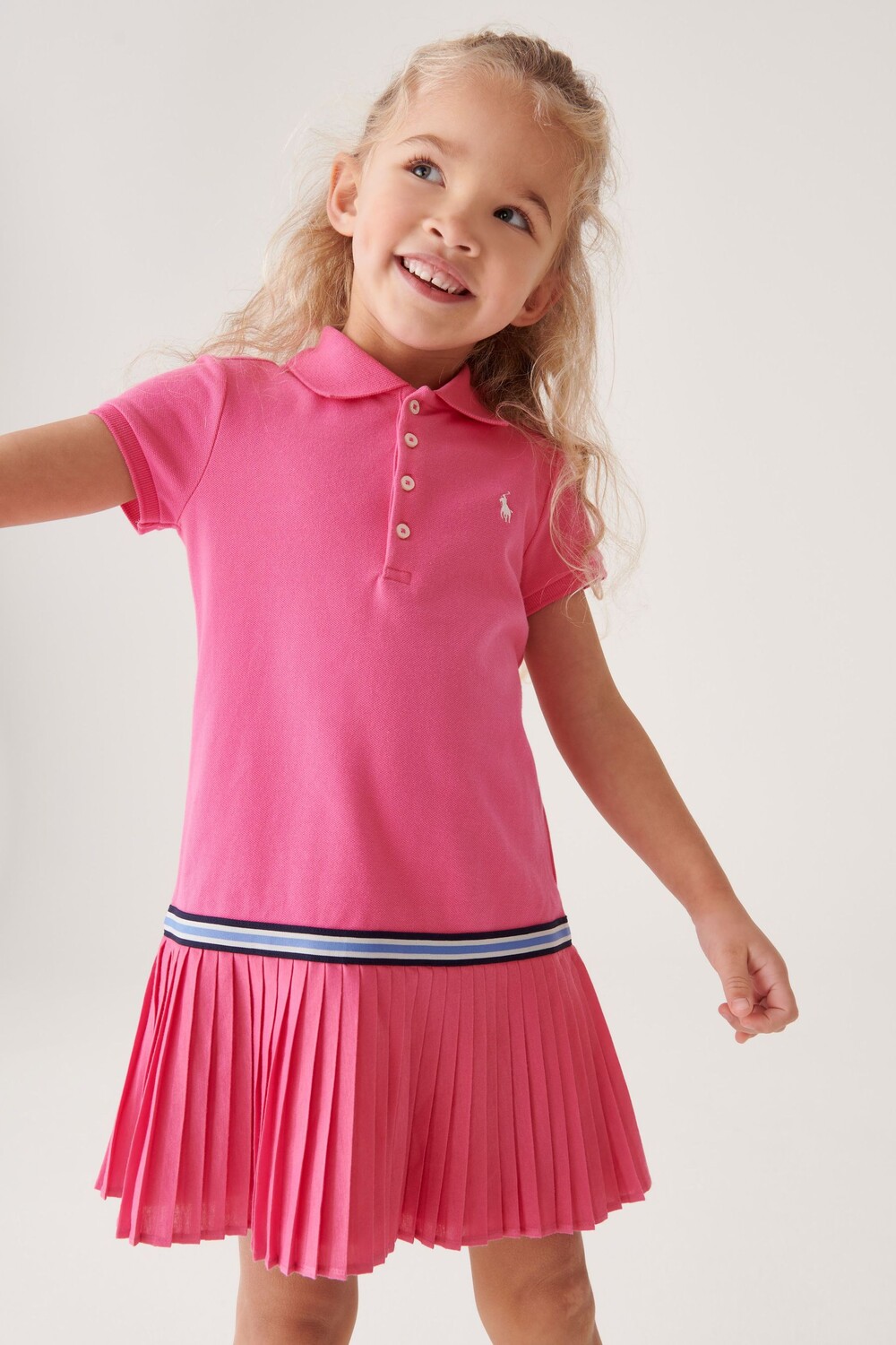 

Платье-поло для тенниса для девочек Polo Ralph Lauren, розовый