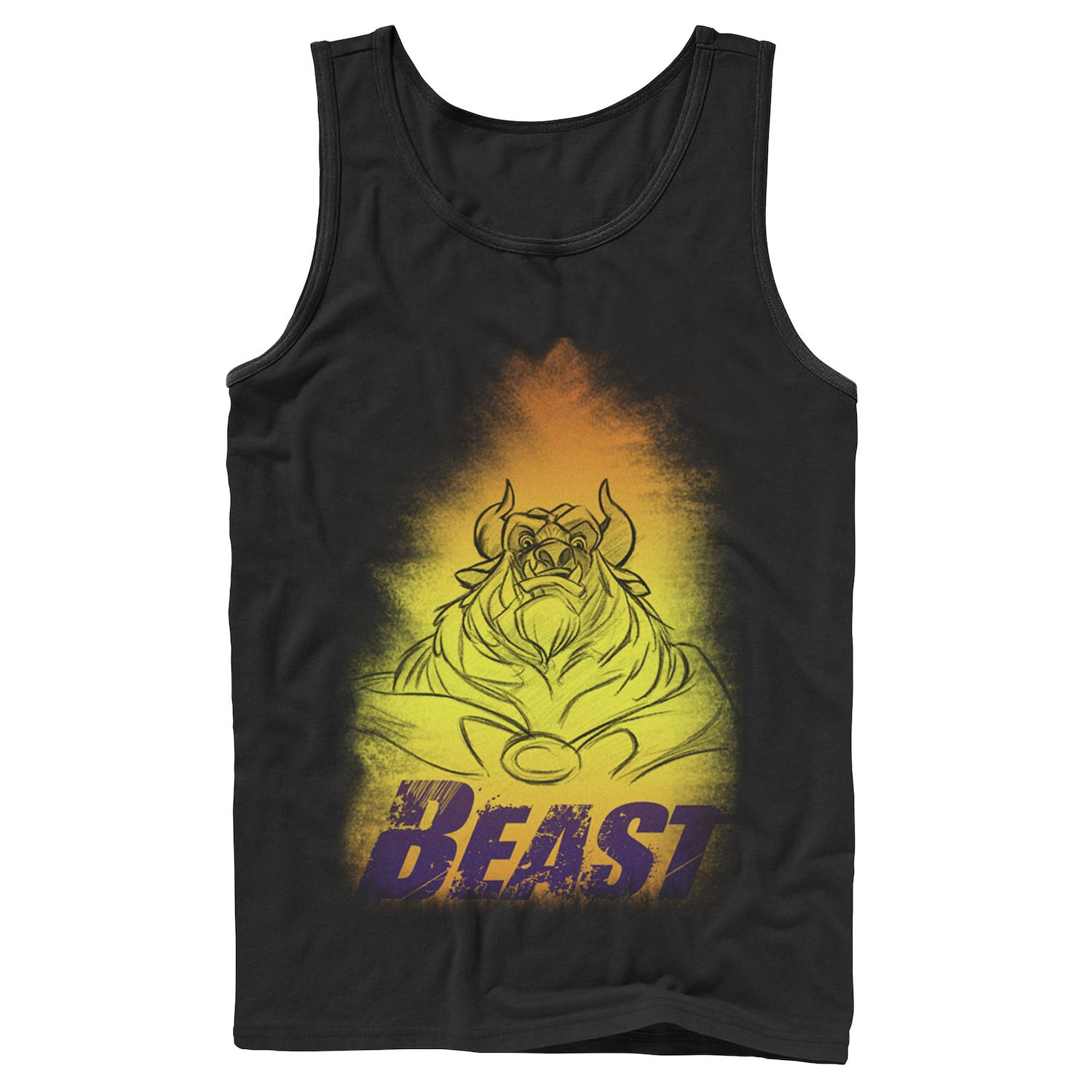 

Мужская майка Disney Beauty and the Beast Glowing Beast