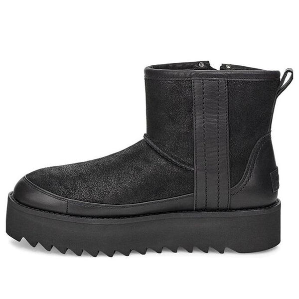 

Зимние ботинки классические байкерские мини-ботинки Ugg, черный