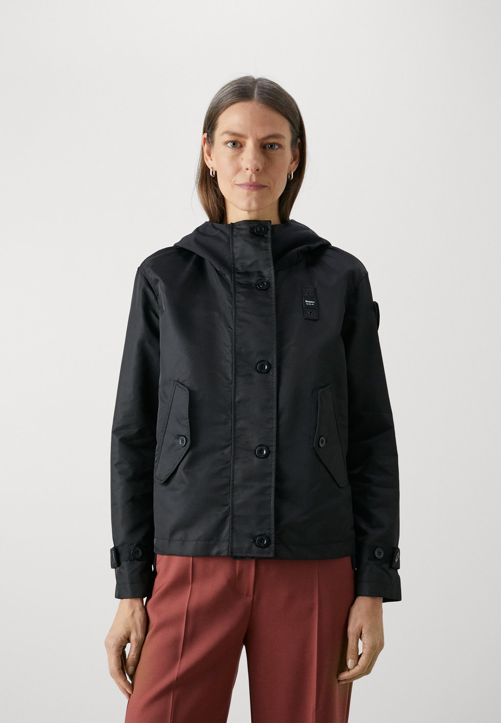 Легкая куртка MILITARY HOODIE JACKET Blauer, черный легкая куртка basic jacket blauer цвет red valentine