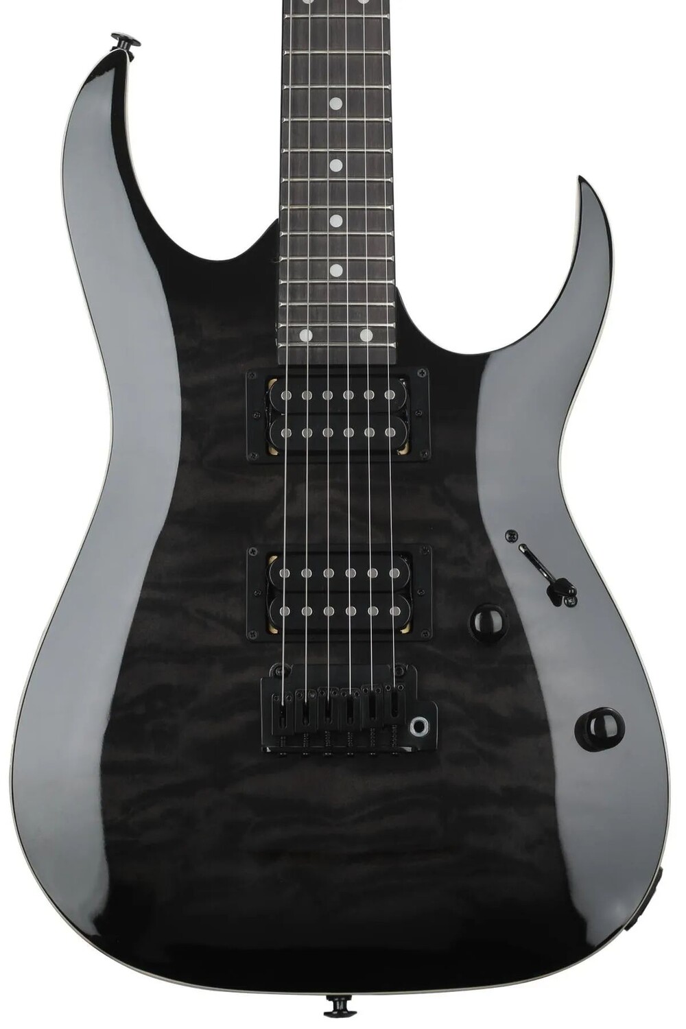 

Ibanez Gio GRGA120QA - Прозрачный черный санберст