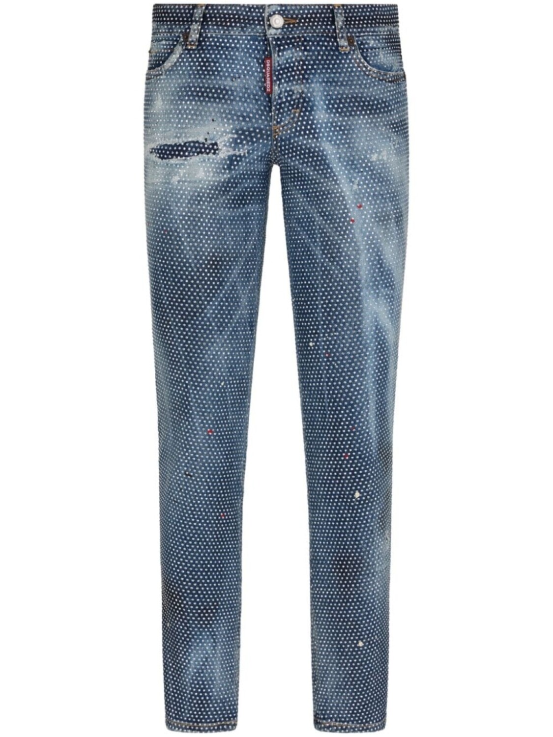 

Dsquared2 джинсы Sailor с кристаллами, синий