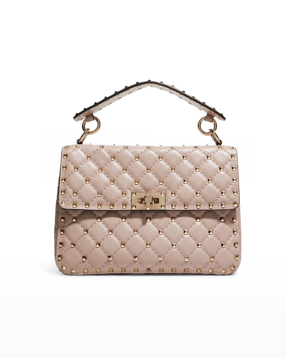 

Стеганая сумка Rockstud Spike среднего размера с верхней ручкой Valentino Garavani