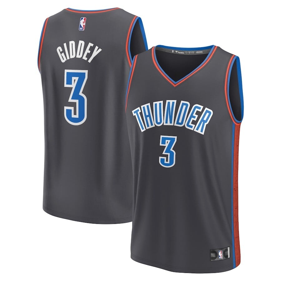 

Джерси Fanatics Branded Oklahoma City Thunder, антрацит