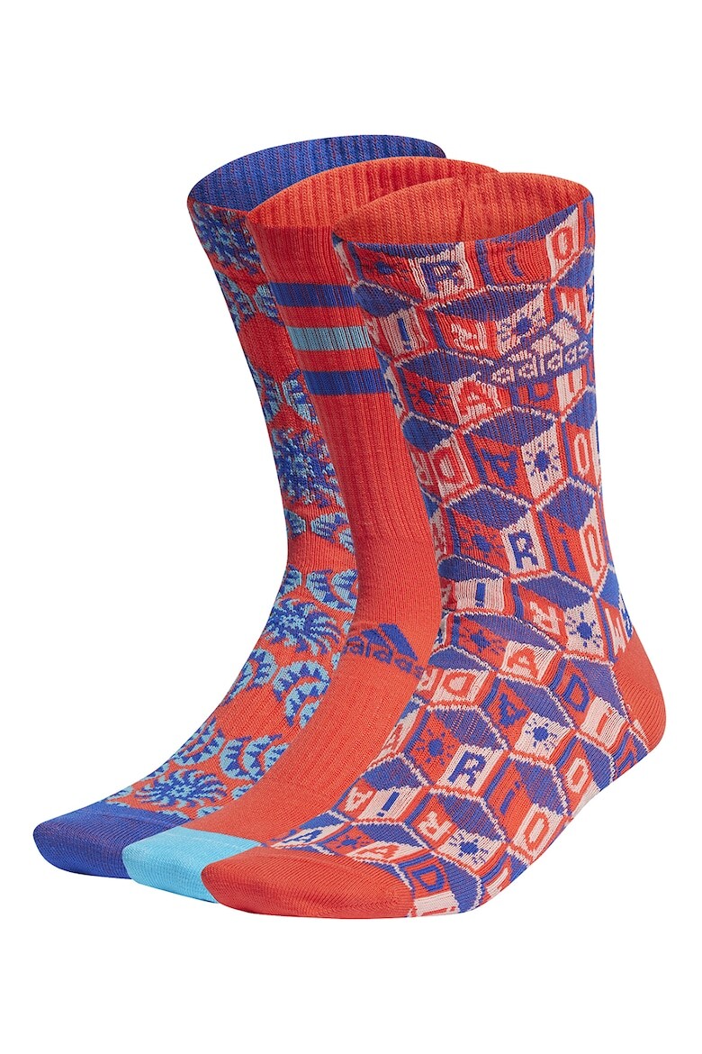

Носки длинные с хлопком - 3 пары Adidas Performance, красный