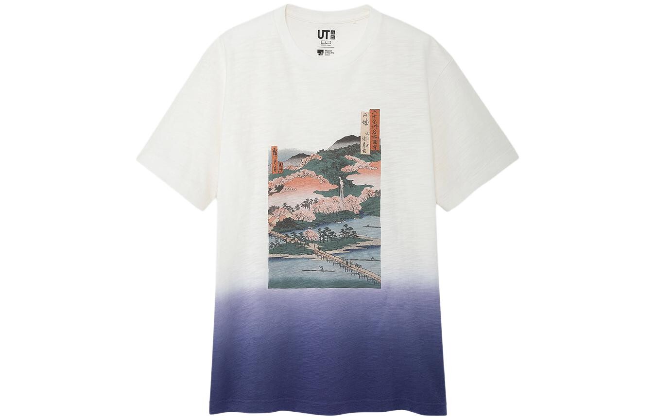 

Футболка унисекс молочно-белая Uniqlo, слоновая кость