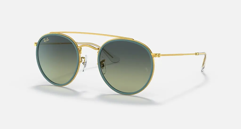 

Солнцезащитные очки Ray-Ban ROUND DOUBLE BRIDGE, зеленый винтаж