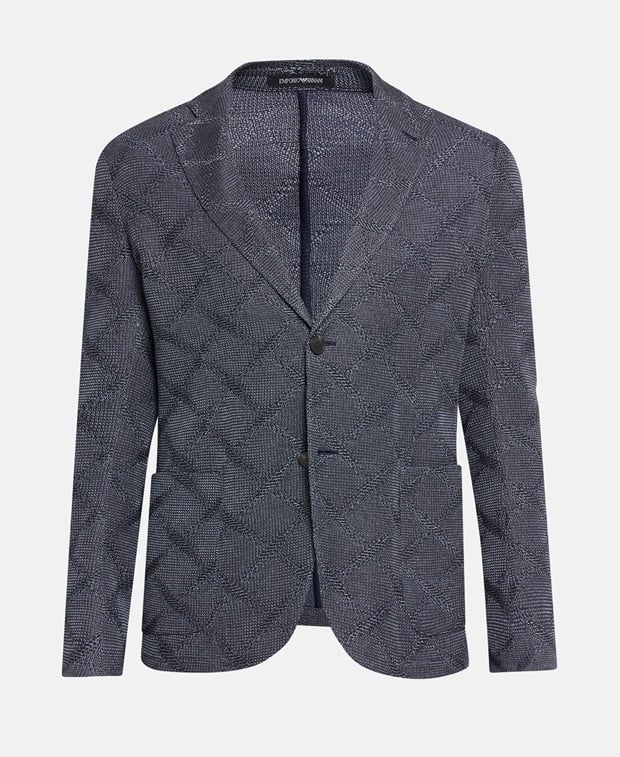 Шерстяной пиджак , светло-синий Armani Exchange