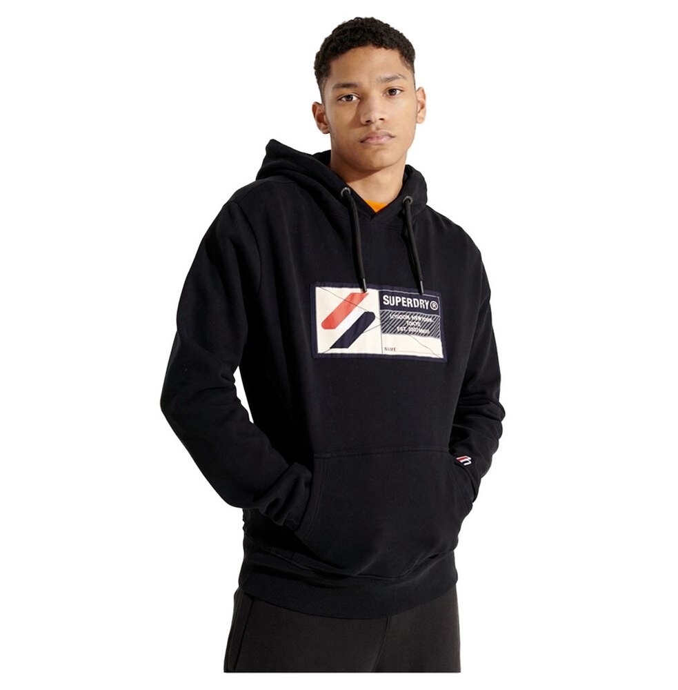 

Худи Superdry Sport Jock Tag, черный