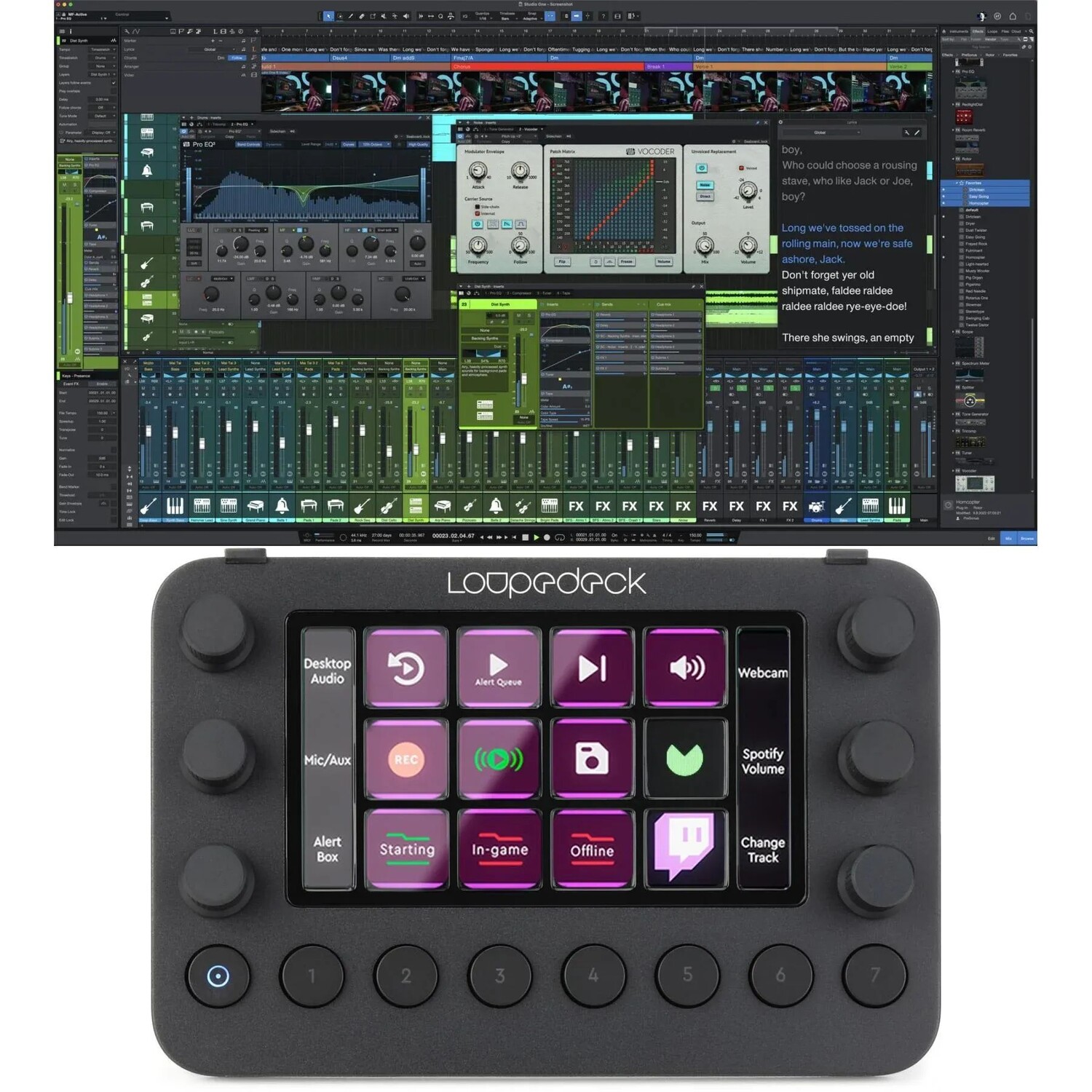 

Комплект PreSonus Studio One 6 Professional и живого интерфейса Loupedeck