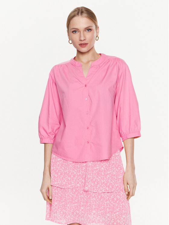 Рубашка базового кроя Moss Copenhagen, розовый цена и фото