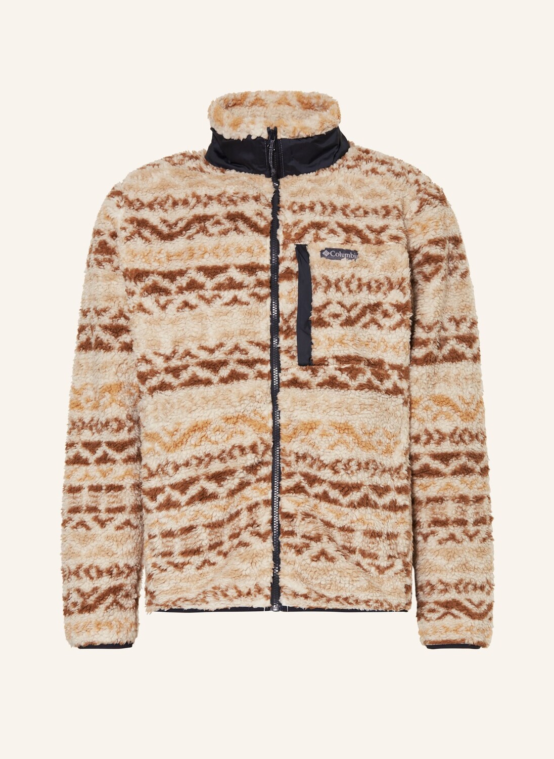 

Флисовая куртка winter pass Columbia, цвет BRAUN/ECRU/HELLORANGE
