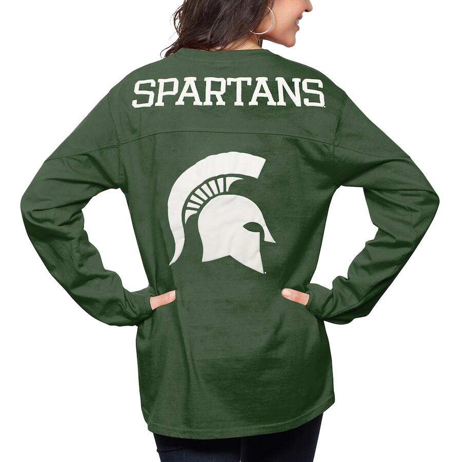 

Футболка с длинным рукавом Pressbox Michigan State Spartans, зеленый