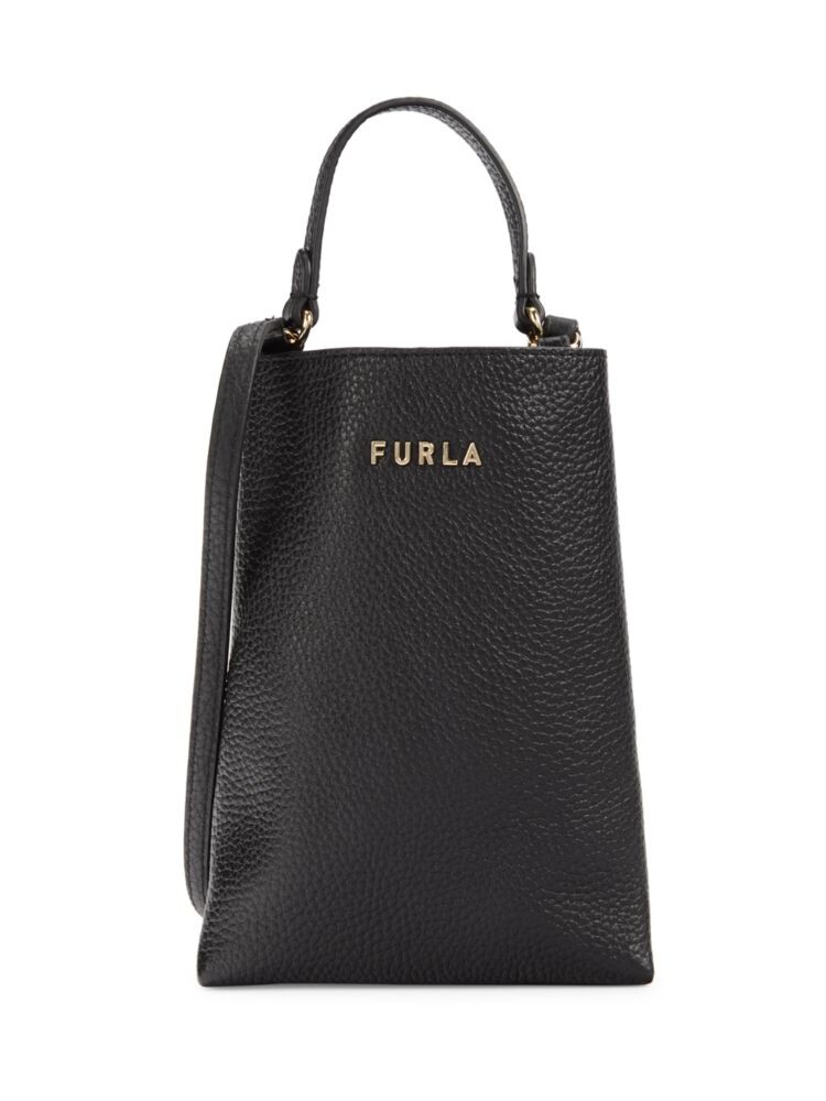 

Кожаная сумка через плечо Furla, цвет Nero