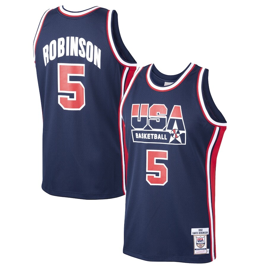 

Джерси Mitchell & Ness USA Basketball, нави