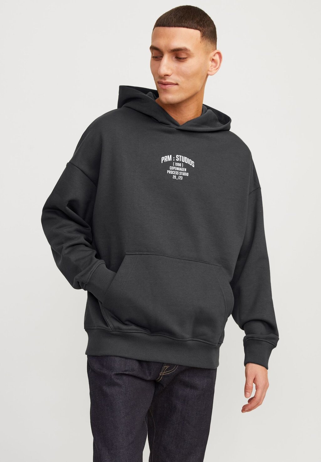 

Толстовка Jprblaharvey Studios Hood Unisex Jack & Jones, цвет asphalt