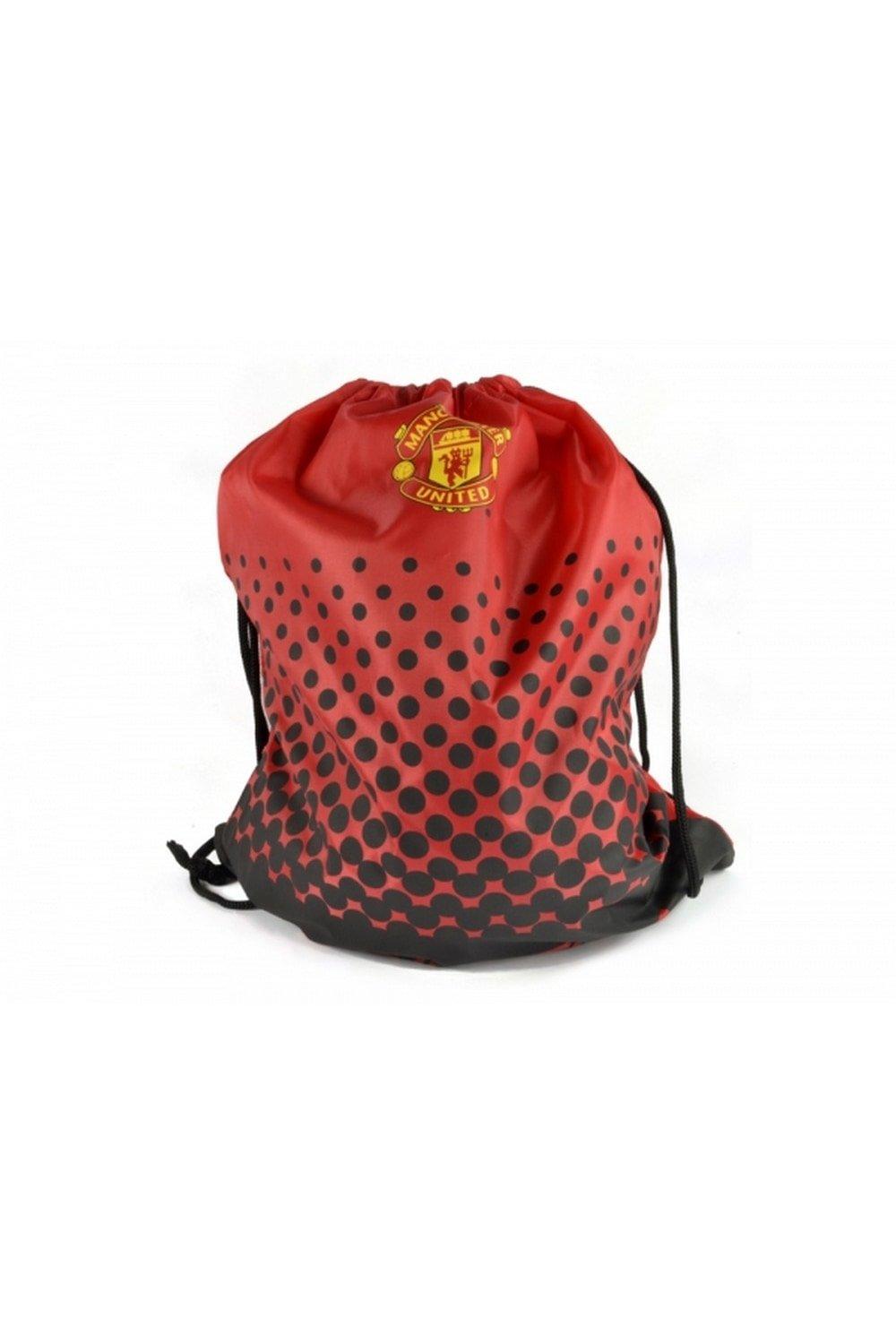 сумки на шнурке спортивная сумка рюкзак для тренажерного зала karma girls забавная новинка забавный графический рюкзак Спортивная сумка Манчестер Юнайтед Manchester United FC, красный