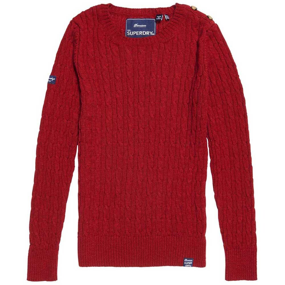 

Свитер Superdry Croyde Cable Knit, красный