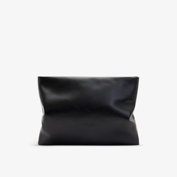 

Кожаный клатч bettina с фирменной фурнитурой Allsaints, черный