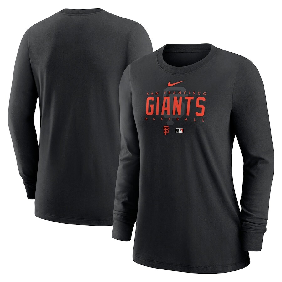 

Футболка с длинным рукавом Nike San Francisco Giants, черный