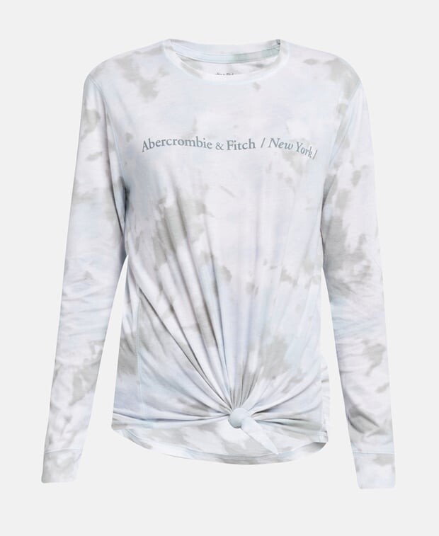 

Топ с длинными рукавами Abercrombie, белый