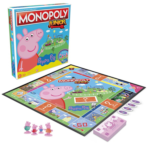 настольная игра оригами peppa pig азбука 01573 Настольная игра Monopoly Junior Peppa Pig