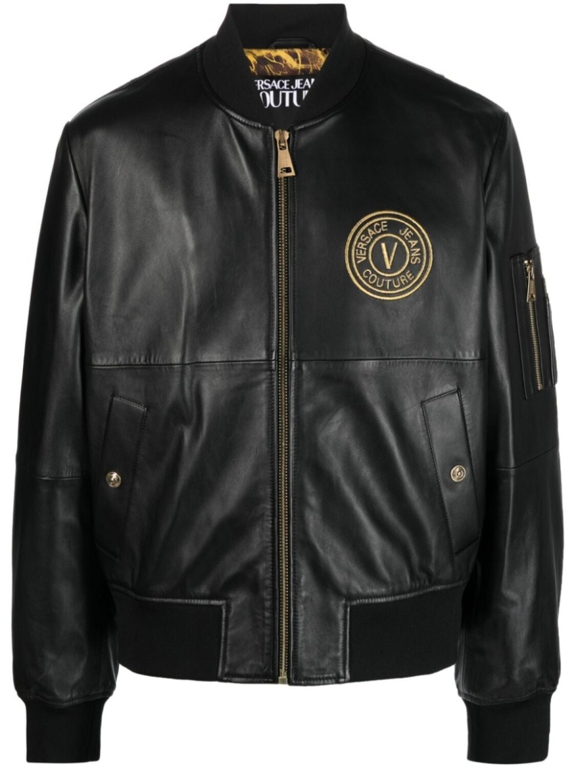 

Versace Jeans Couture бомбер с декором V-Emblem, черный