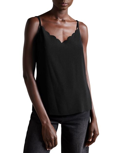 

Топ на бретельках Siina с фестонами Ted Baker, цвет Black