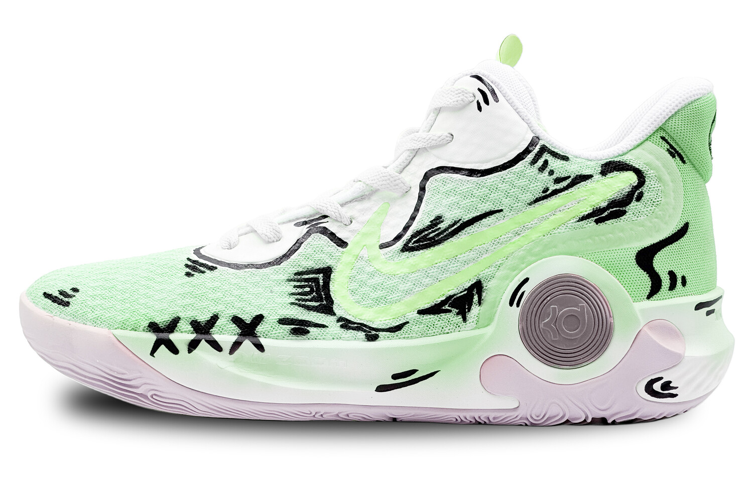 

Кроссовки Nike KD Trey 5 IX Vintage Basketball Shoes Unisex Mid-top Green, зеленый