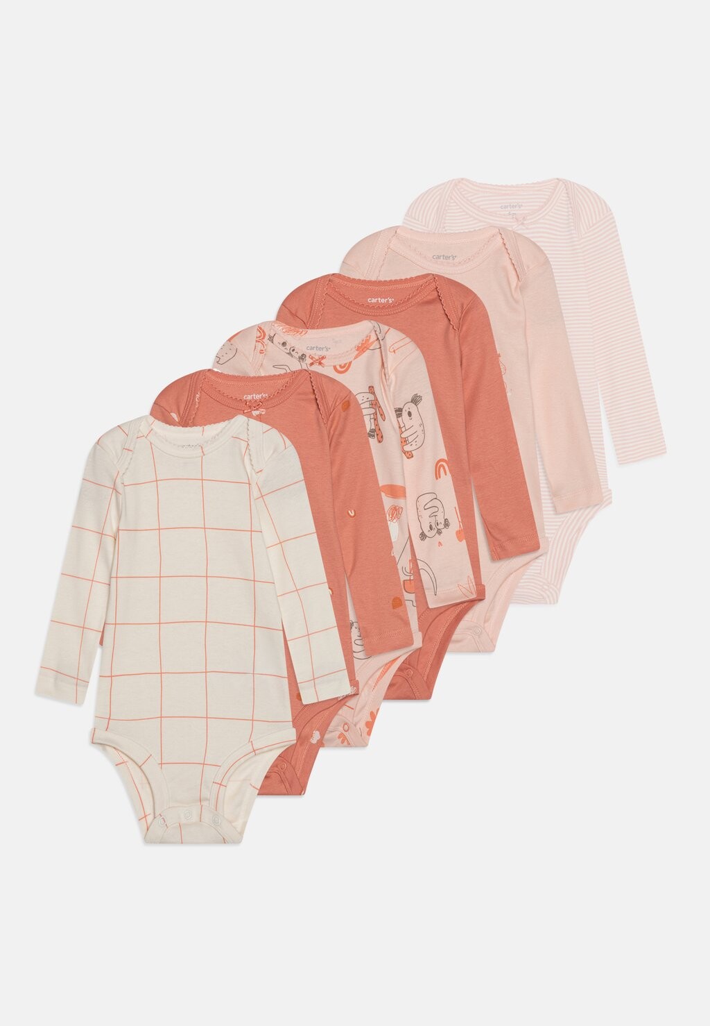 

Боди 6 PACK Carter's, цвет pink