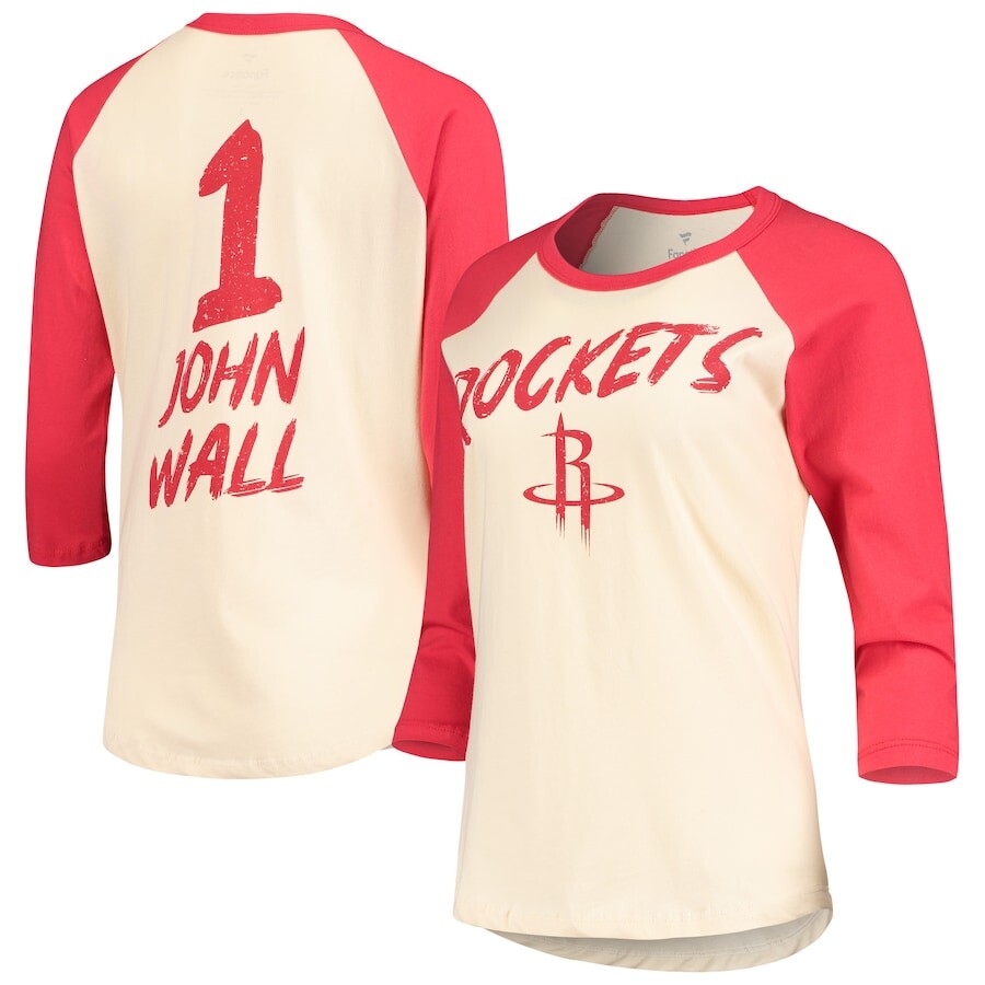 

Футболка с длинным рукавом Fanatics Branded Houston Rockets, кремовый