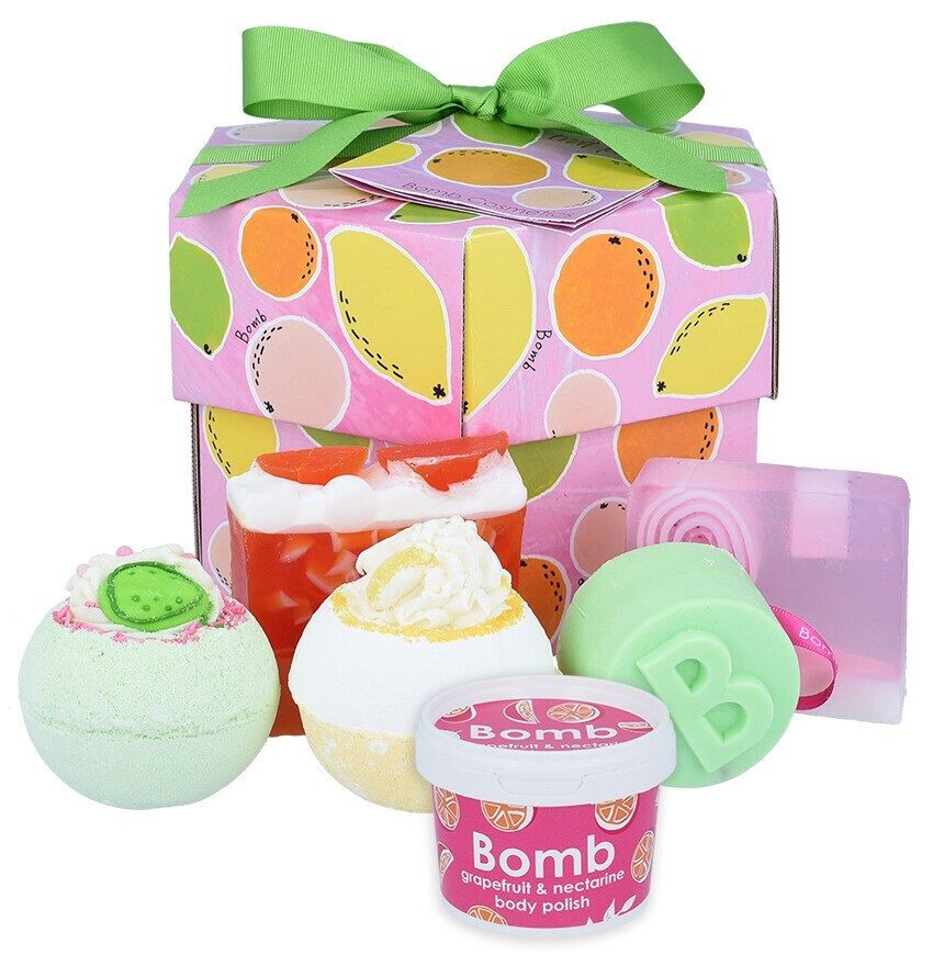 

Набор: шипучая бомбочка для ванны Bomb Cosmetics Fruit Basket Handmade, 120 гр
