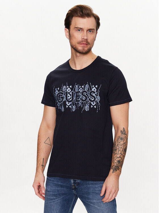 

Футболка стандартного кроя Guess, синий