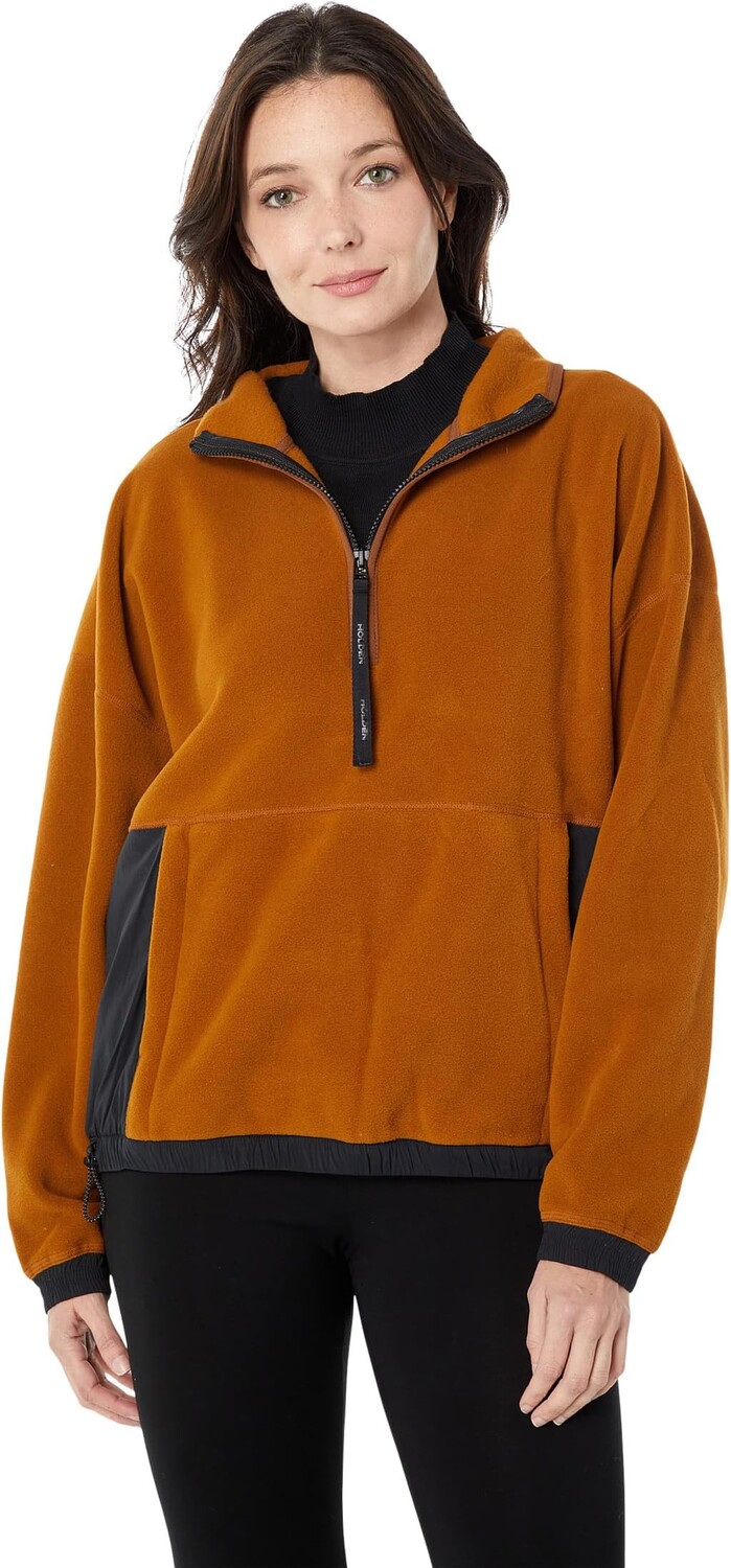 

Толстовка HOLDEN Polartec Fleece 1/2 Zip, цвет Umber