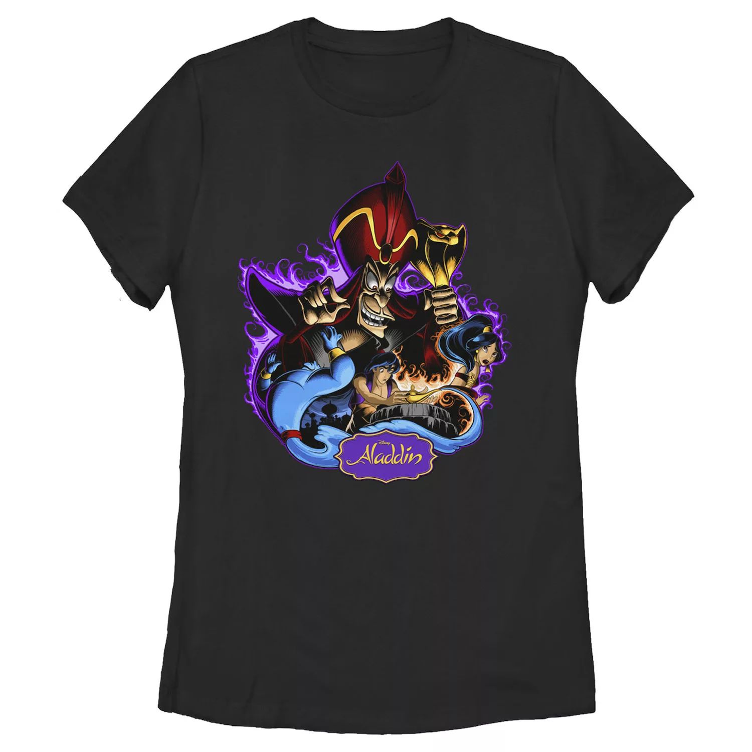 Детская футболка Disney Aladdin Jafar Genie Jasmine Art Licensed Character girls genie character clothing sets aladdin princess jasmine cosplay costume
