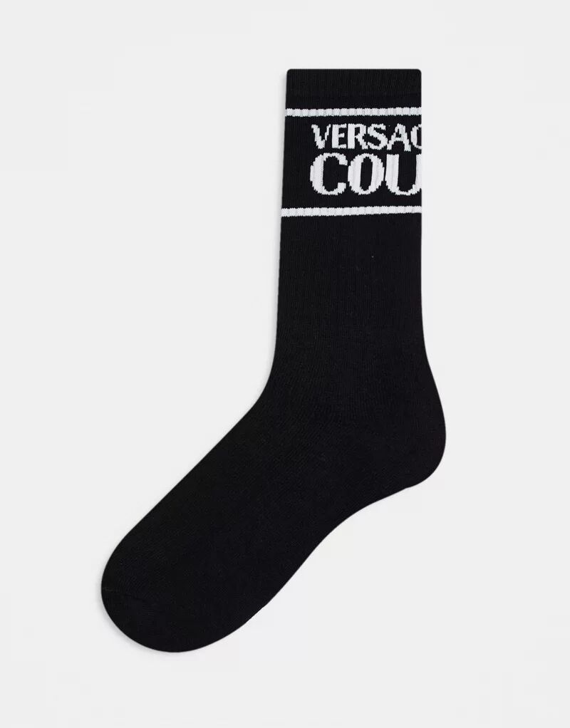 Черные спортивные носки Versace Jeans Couture