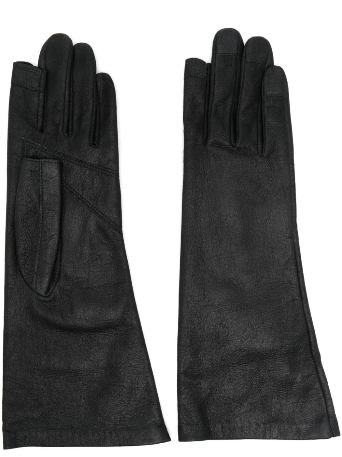 

Rick Owens кожаные перчатки, черный
