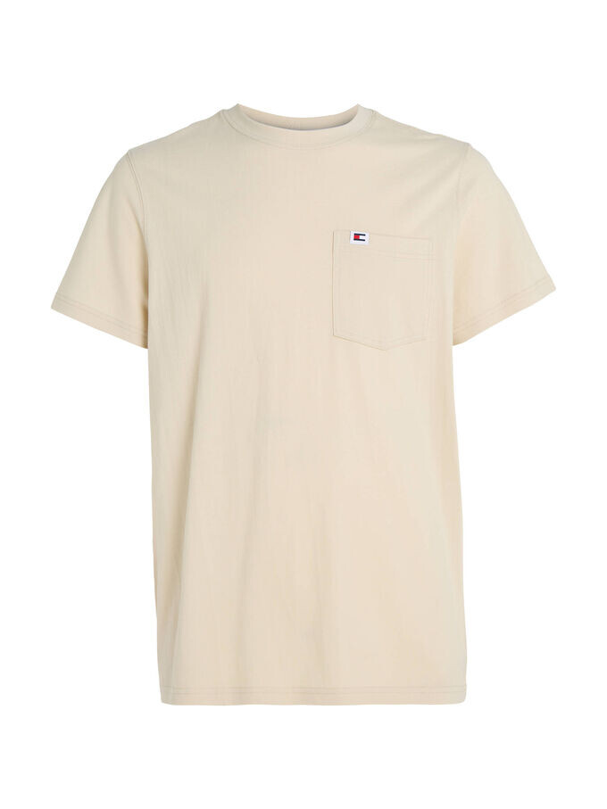 

Футболка tjm Slim из пике Tommy Jeans, бежевый