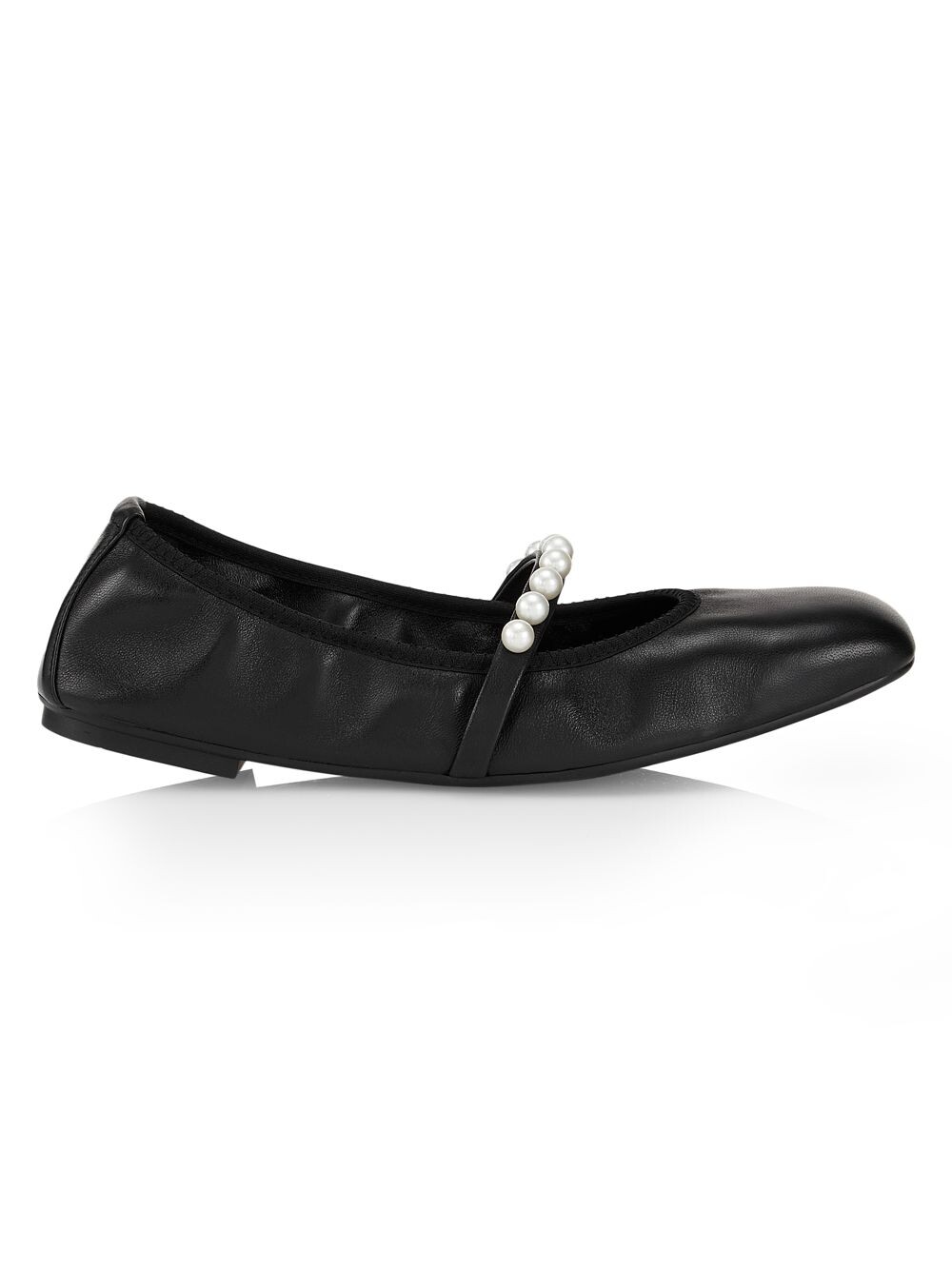 

Кожаные балетки Goldie Stuart Weitzman, черный