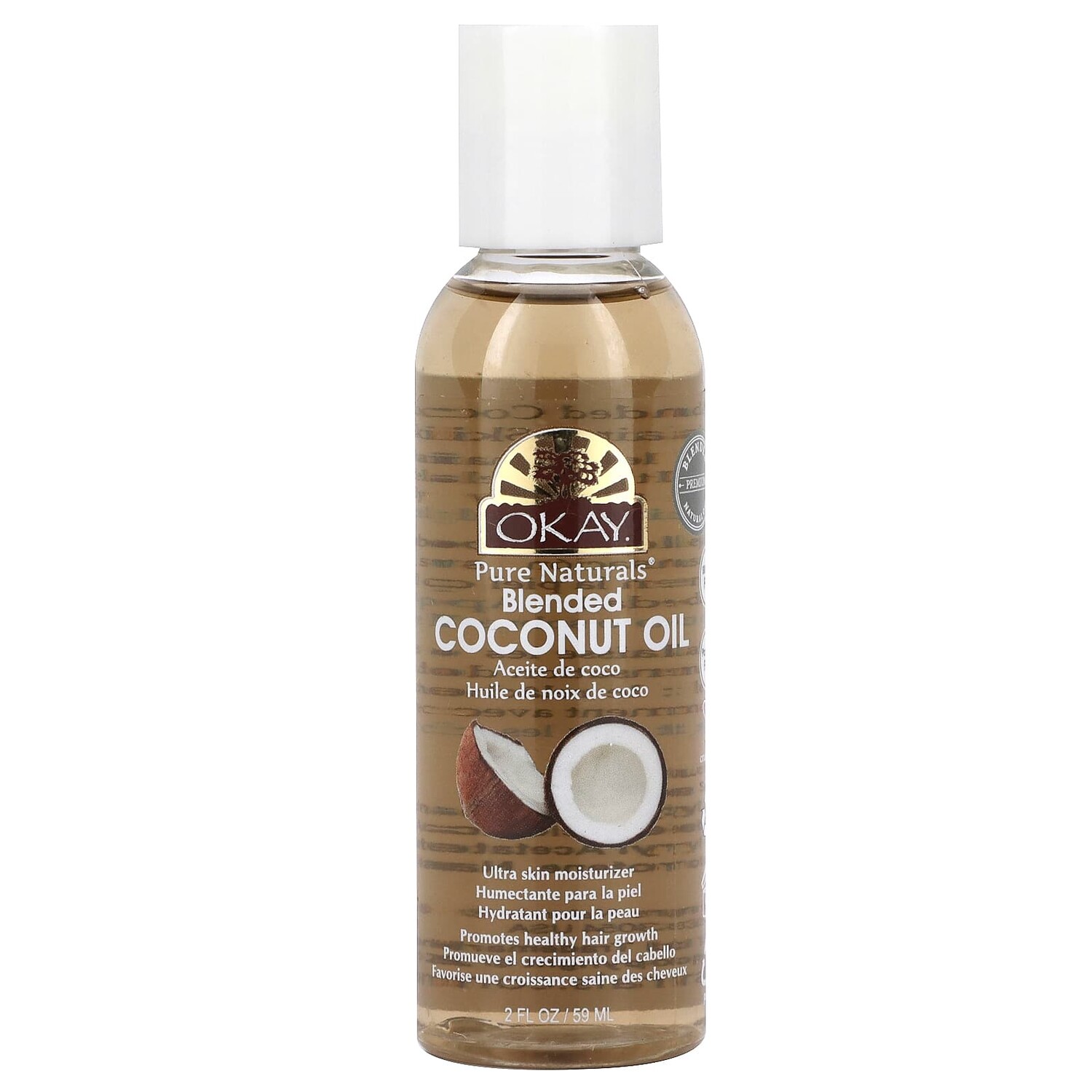 

Смешанное кокосовое масло, 59 мл (2 жидк. Унции), Okay Pure Naturals