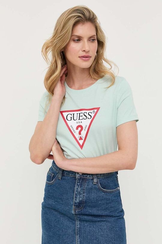 

Футболка из хлопка Guess, зеленый