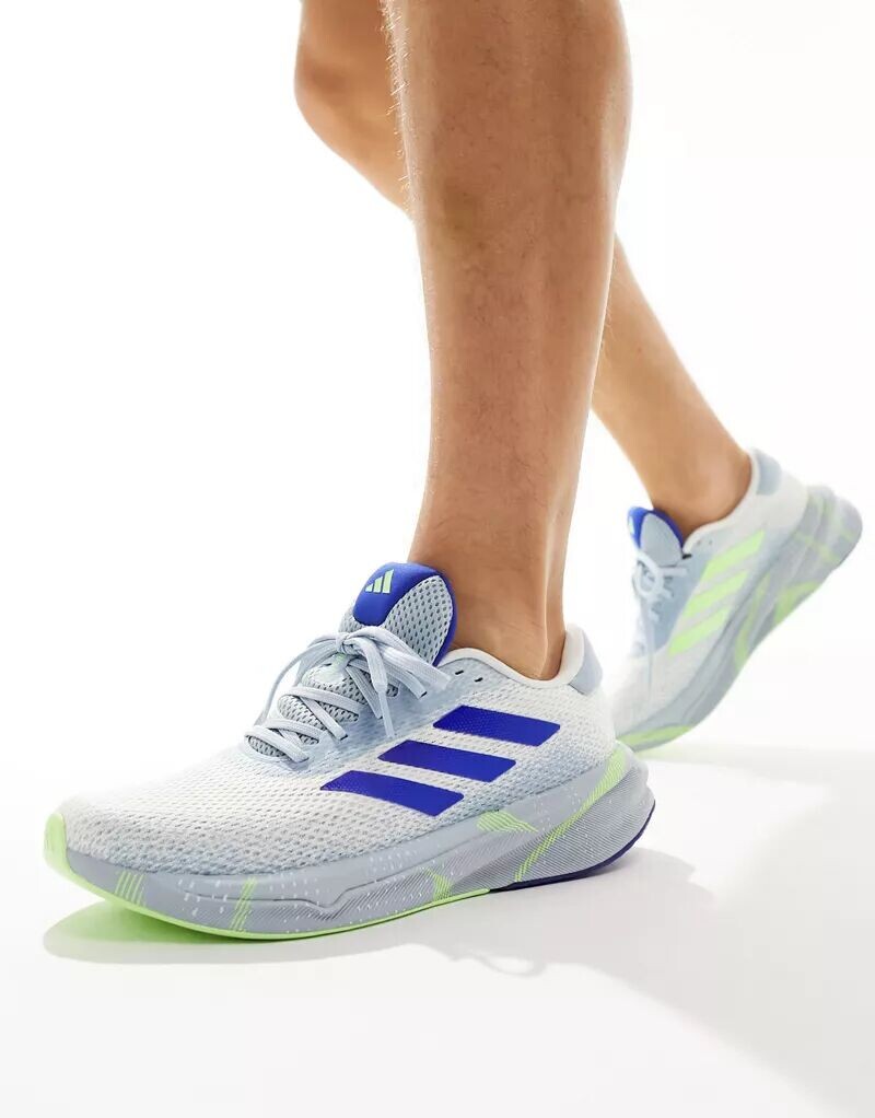 

Белые, синие и зеленые кроссовки adidas Running Supernova Stride adidas performance