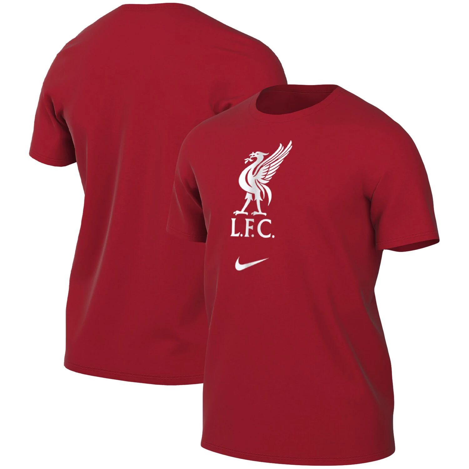 цена Мужская красная футболка Liverpool Crest Nike