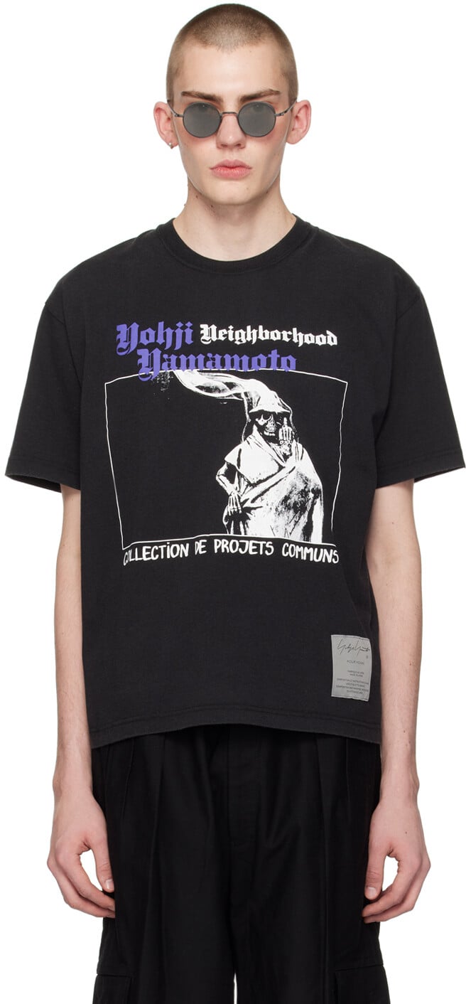

Черная футболка NEIGHBORHOOD Edition Yohji Yamamoto