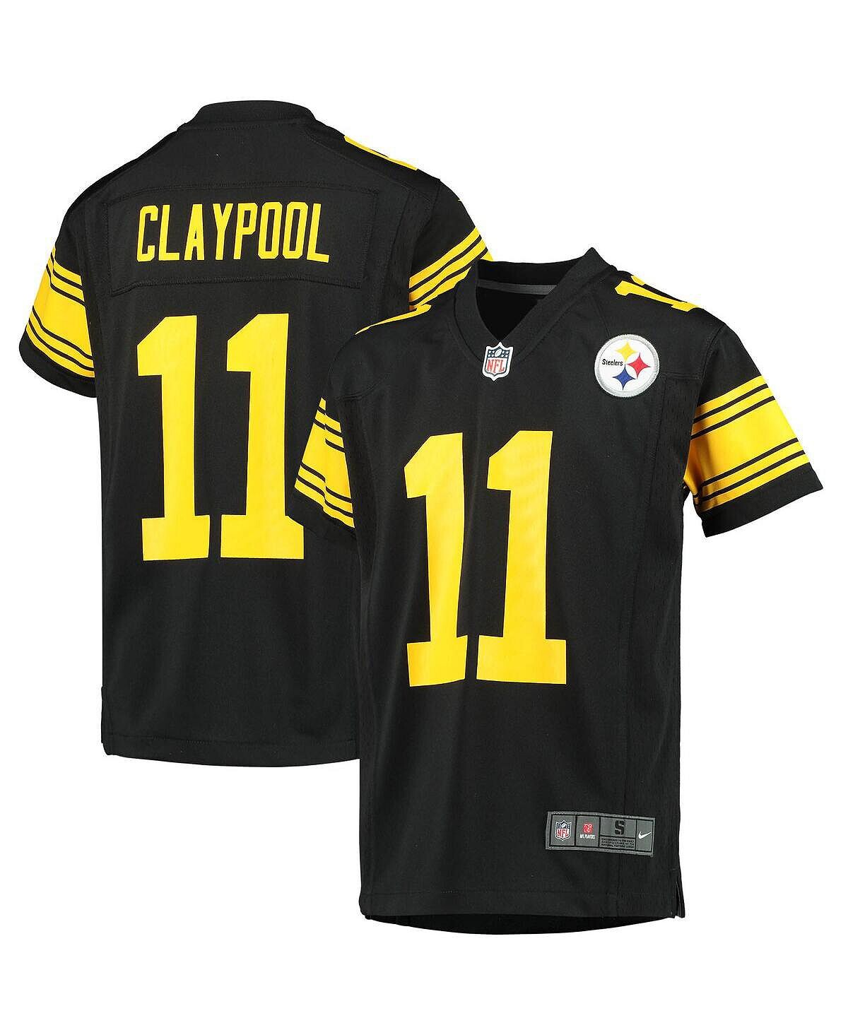 Джерси Big Boys Chase Claypool Black Pittsburgh Steelers альтернативного игрока Nike