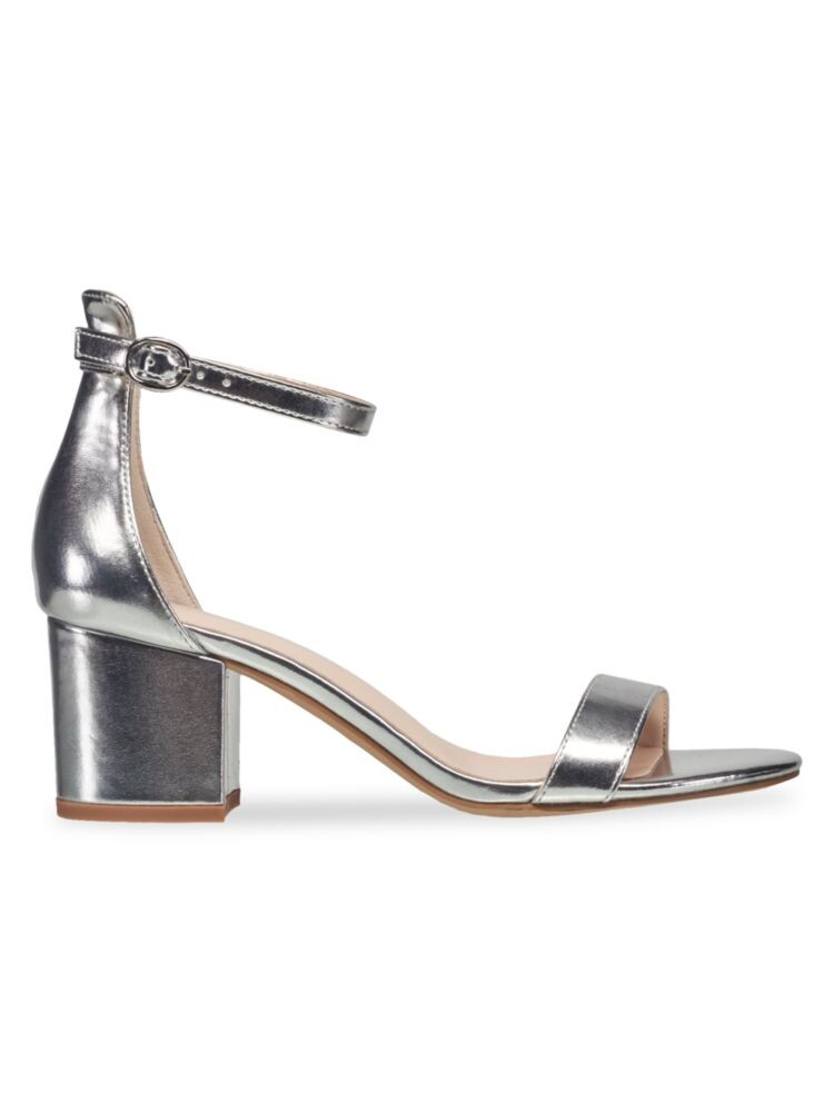 

Практичные сандалии с ремешком на щиколотке Halston, серебро